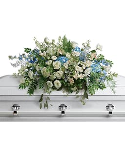Tender Remembrance Casket Spray Sympathy Arrangement