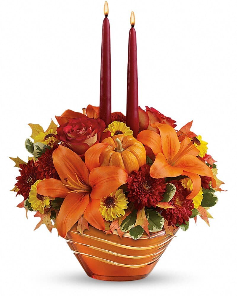 Teleflora's Amber Waves Centerpiece