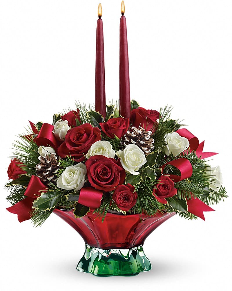 Teleflora's Colors Of Christmas Centerpiece