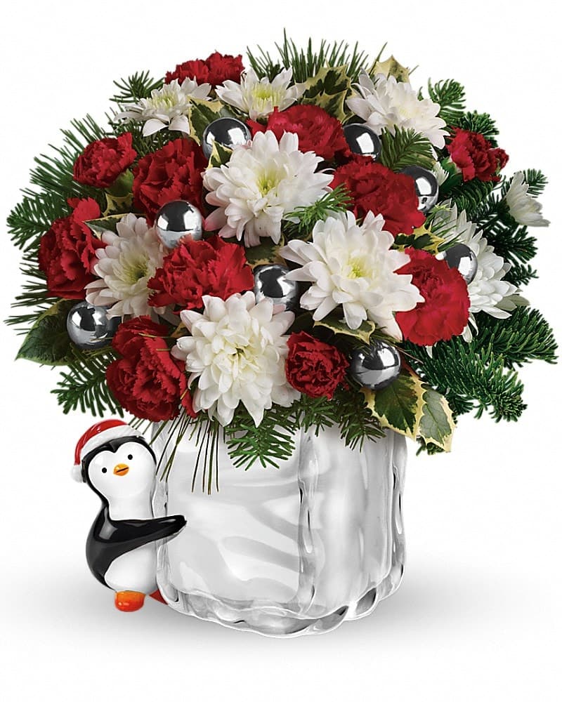 Teleflora's Send A Hug Penguin Bouquet