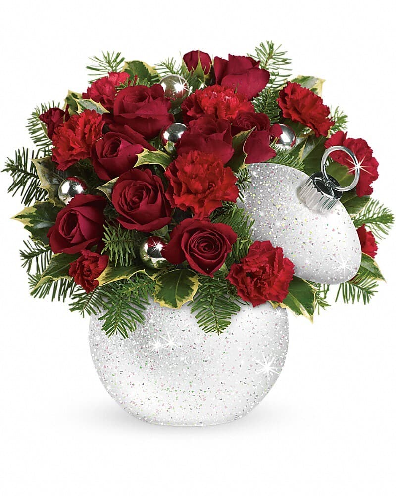 Teleflora's Shimmering Snow Bouquet