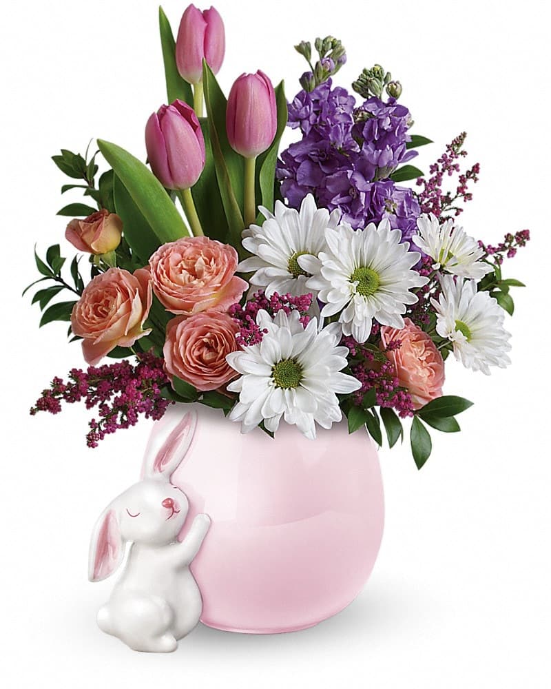 Teleflora's Send A Hug Bunny Love Bouquet