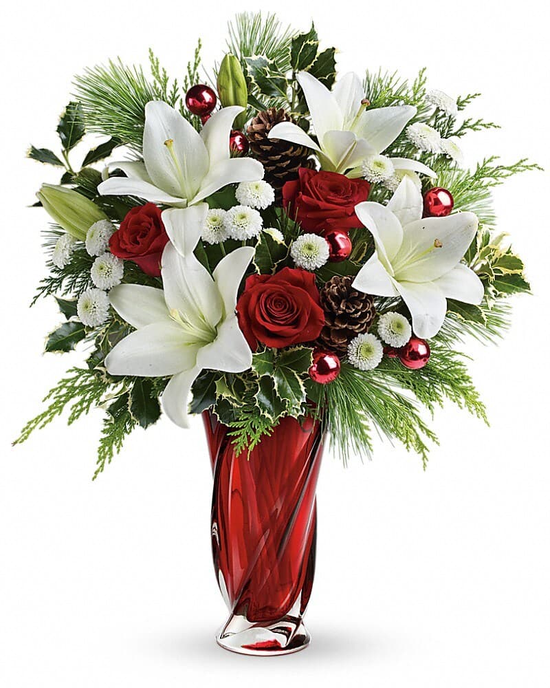 Teleflora's Christmas Swirl Bouquet