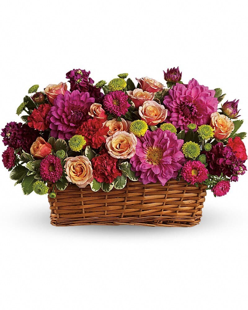 Burst of Beauty Basket Arrangement