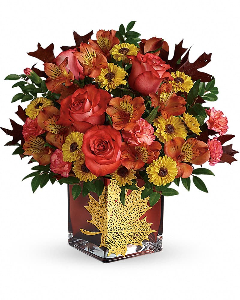 Teleflora's Roses And Maples Bouquet