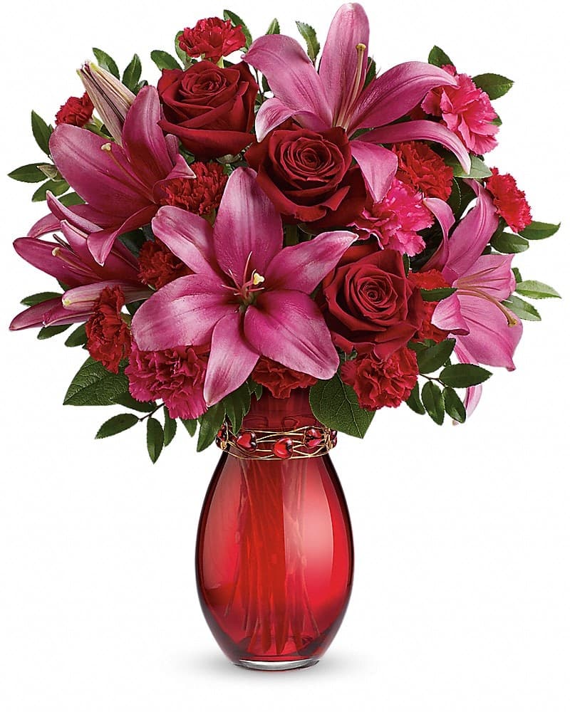 Teleflora's Crimson Kisses Bouquet