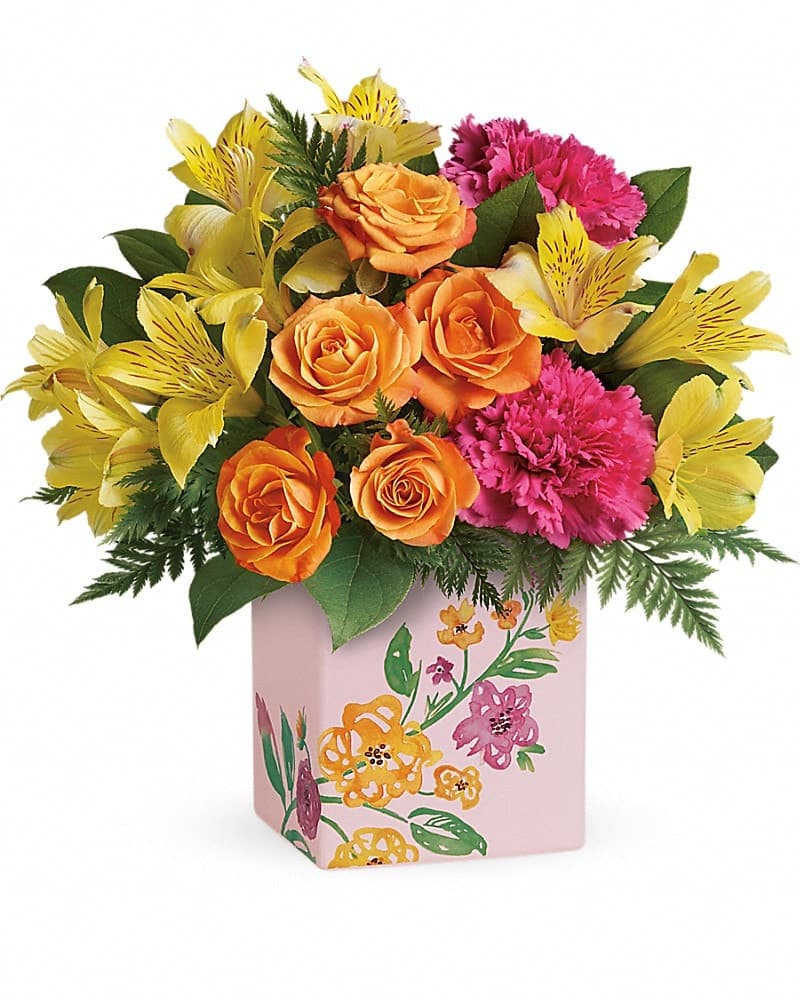 Teleflora's Painted Blossoms Bouquet