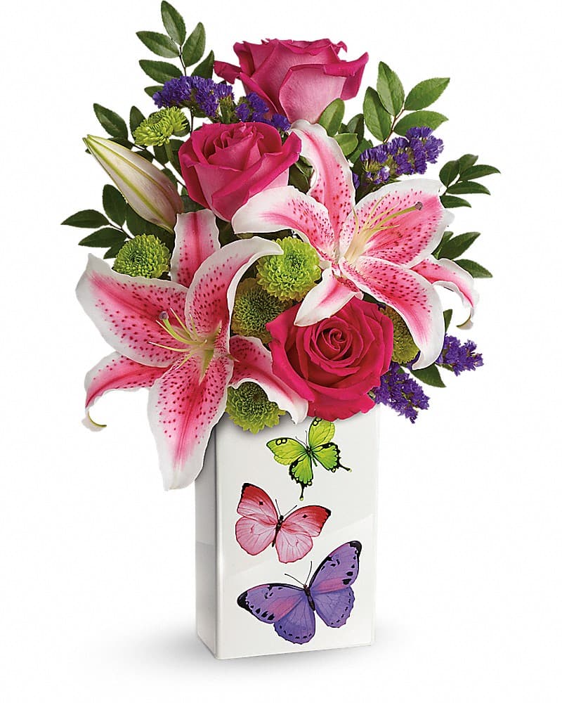 Teleflora's Brilliant Butterflies Bouquet