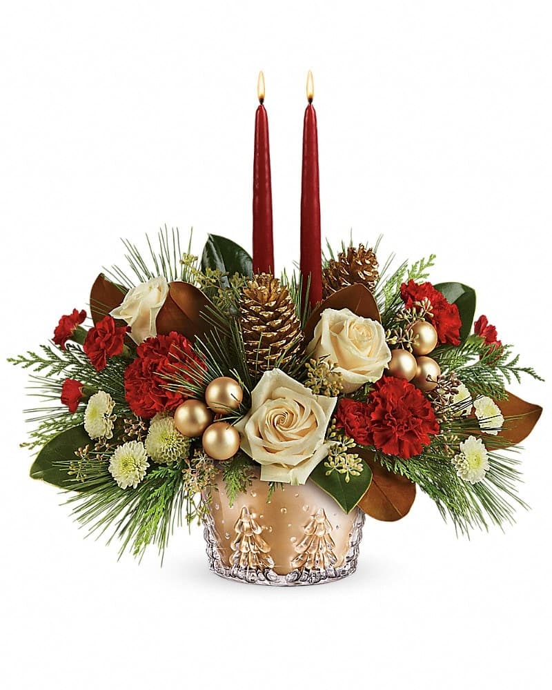 Teleflora's Winter Pines Centerpiece