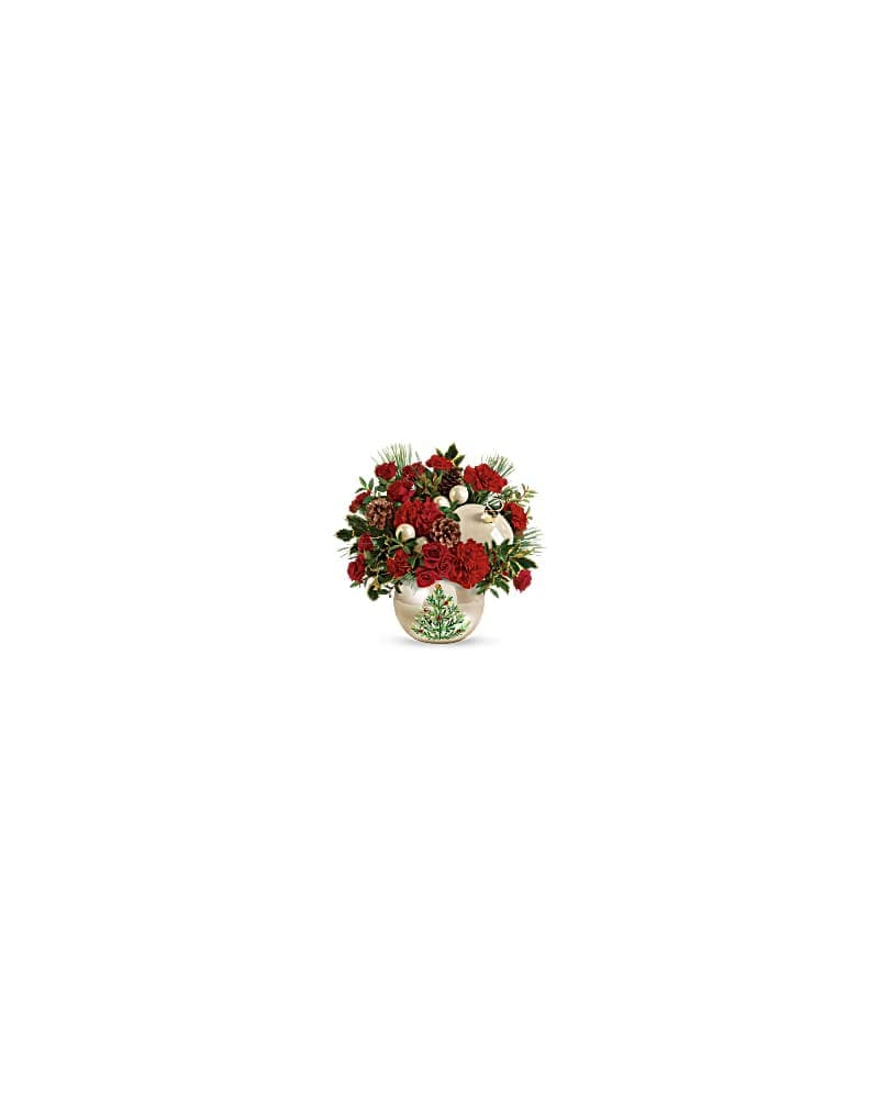 Teleflora's Classic Pearl Ornament Bouquet