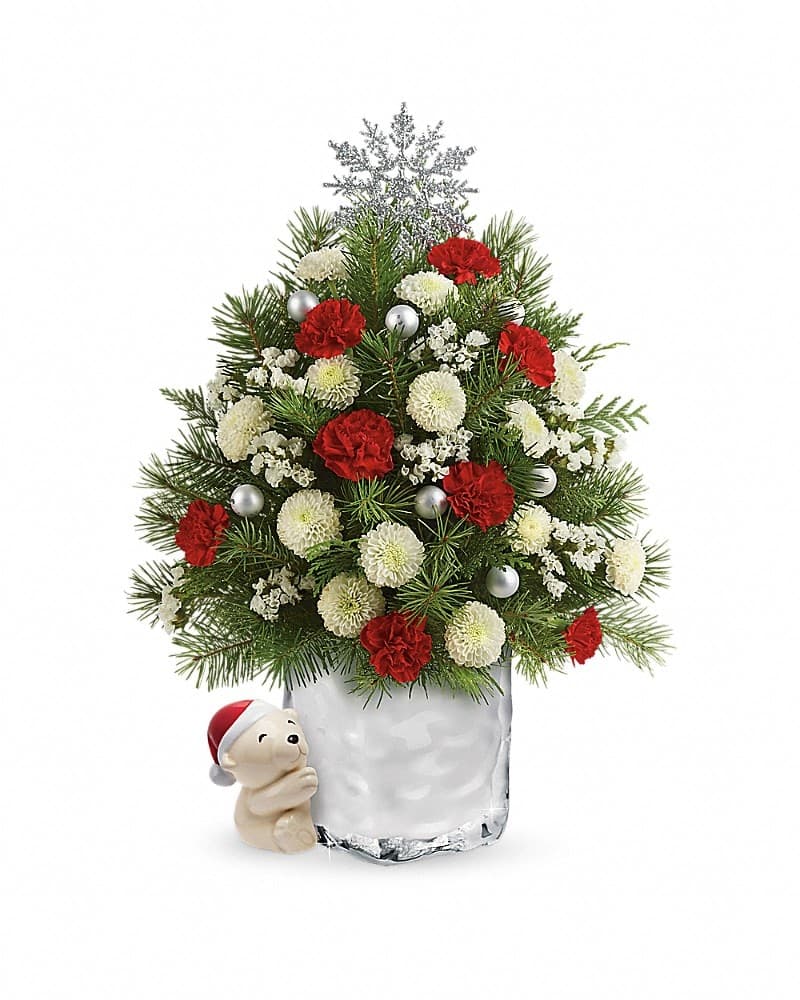 Send a Hug® Cuddly Christmas Tree by Teleflora  Bouquet
