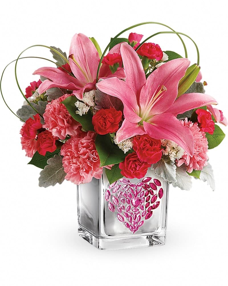Teleflora's Jeweled Heart Bouquet