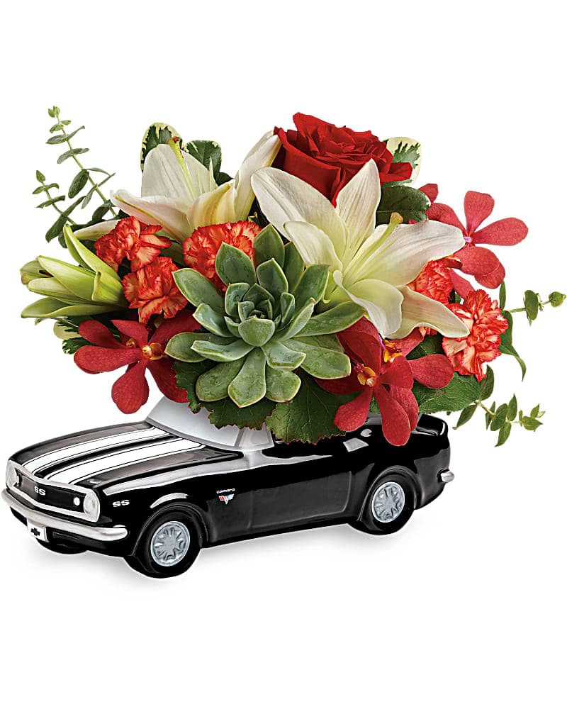 Teleflora's Chevy Camaro Blooming Bouquet