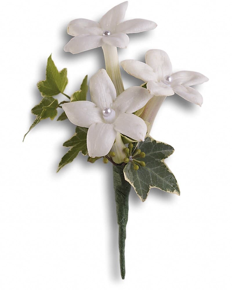 White Gloves Boutonniere Boutonniere