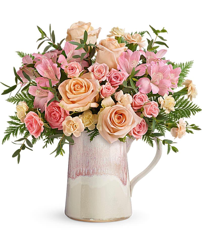 Teleflora's Artisanal Blush Bouquet