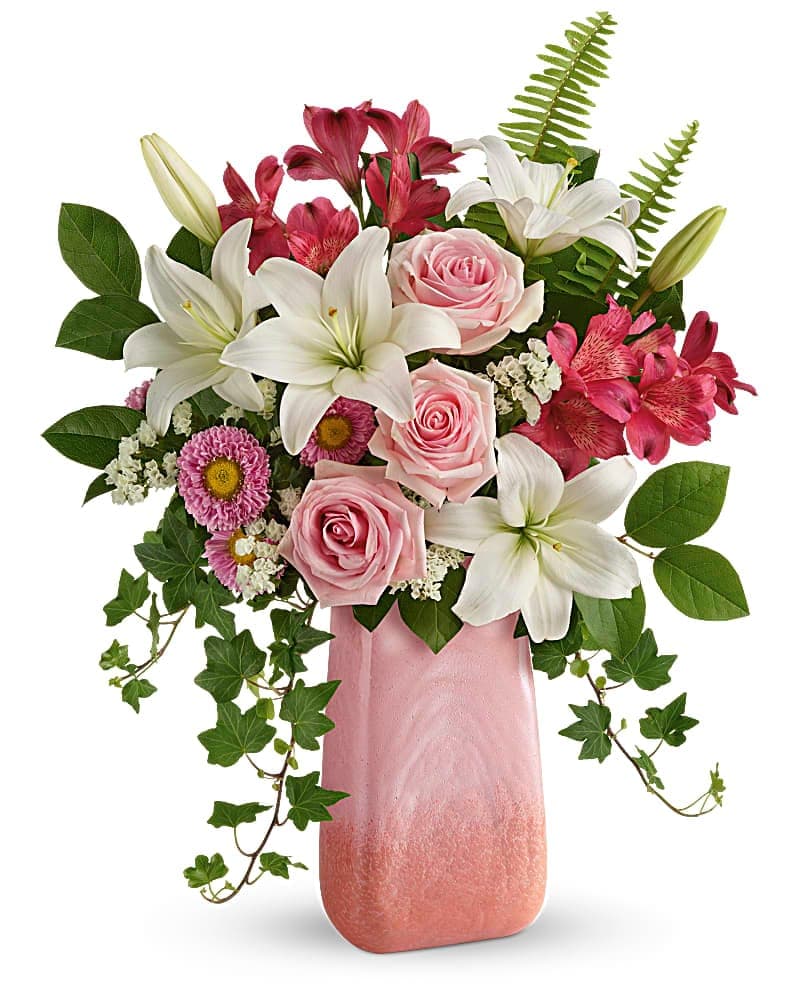 Teleflora's Pink N Peach Paradise Bouquet