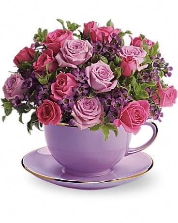 Teleflora's Cup Of Roses Bouquet