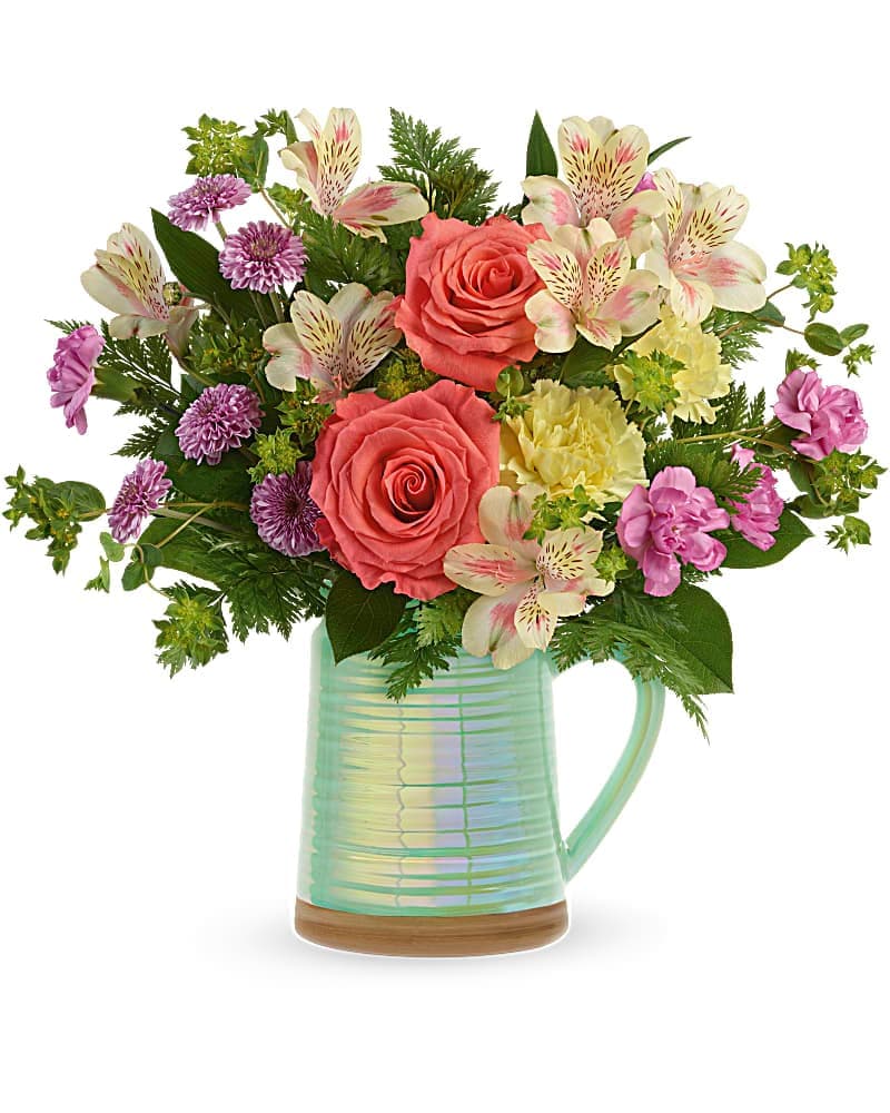 Teleflora's Pour On The Beauty Bouquet