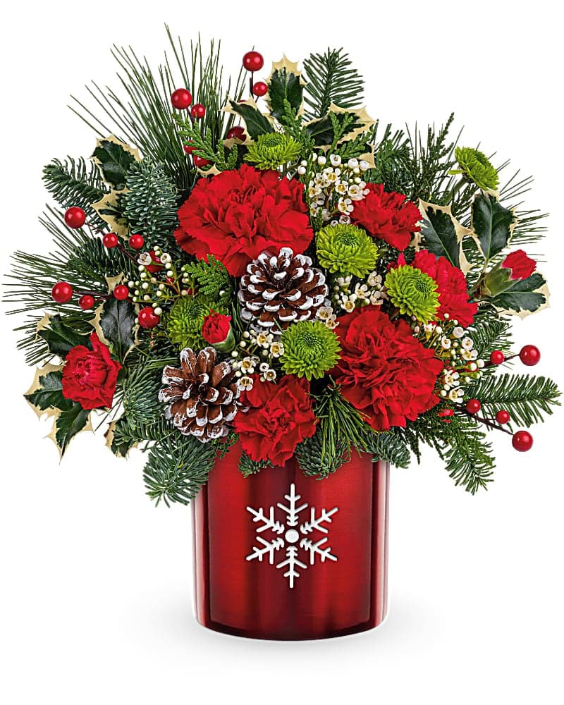 Teleflora's Stunning Snowflake Bouquet