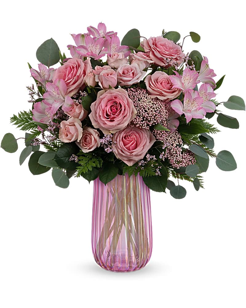 Teleflora's Rosy Iridescence Bouquet