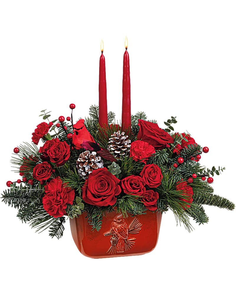 Teleflora's Winters Flight Centerpiece