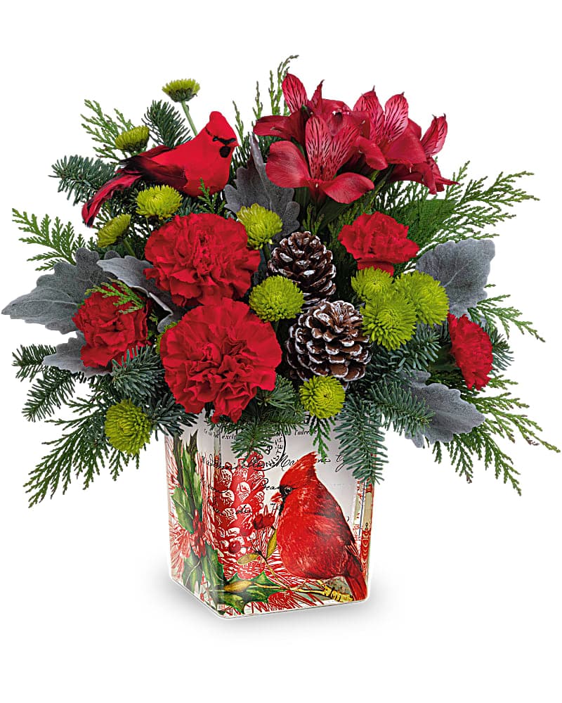 Teleflora's Ode To The Cardinal Bouquet