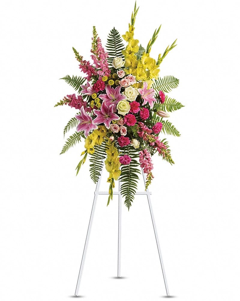 Rays of Light Spray Sympathy Arrangement