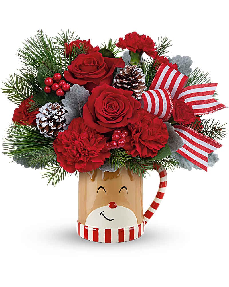 Teleflora's Send A Hug Reindeer Wish Bouquet