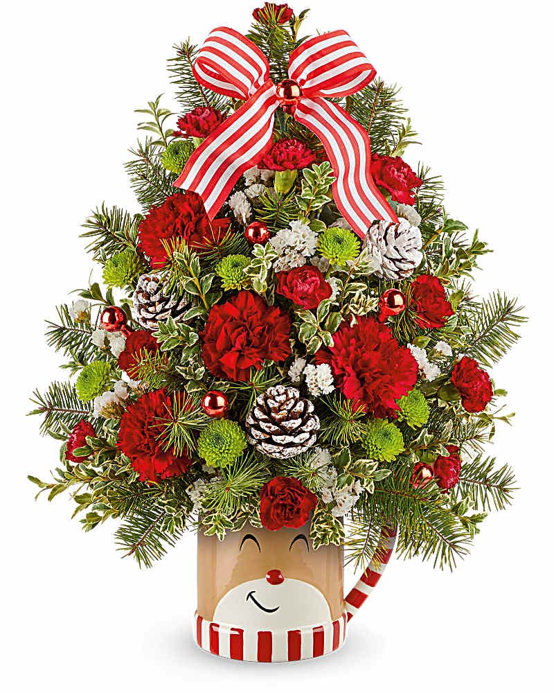 Teleflora's Send A Hug Merry Reindeer Tree