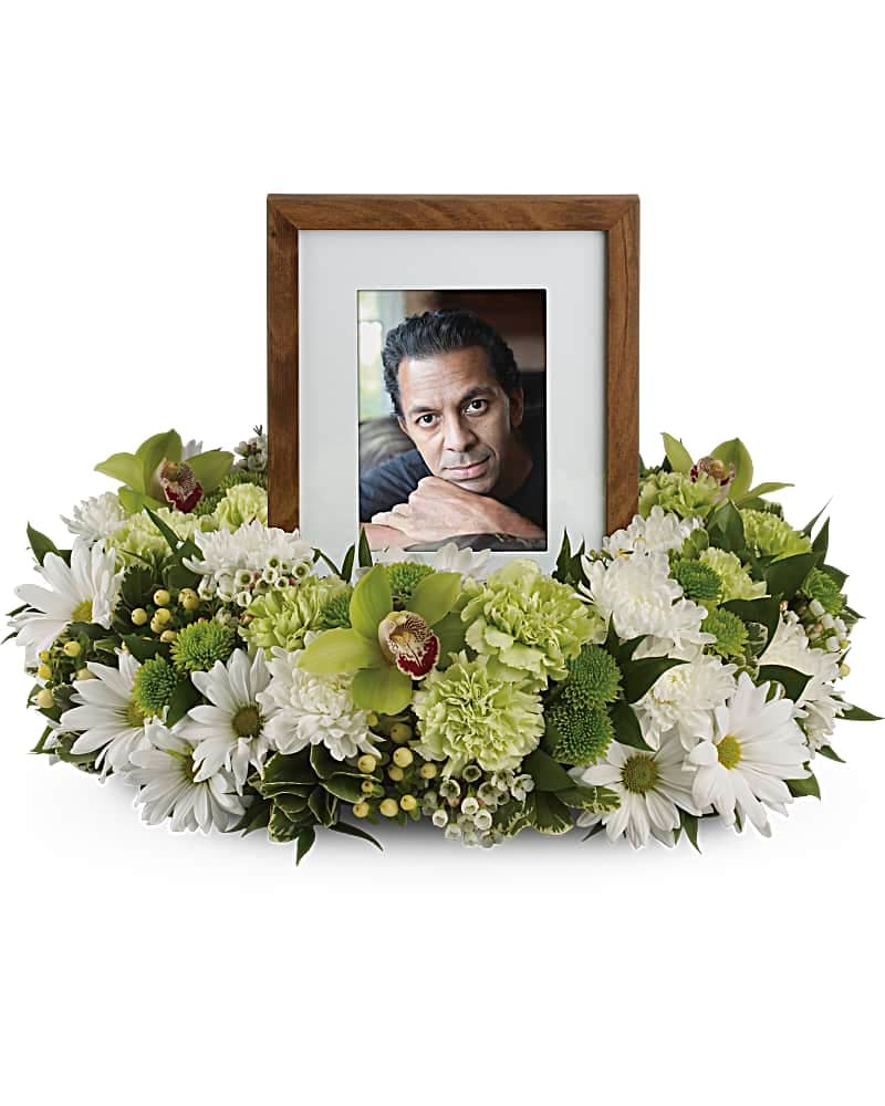 Garden Wreath Sympathy Arrangement