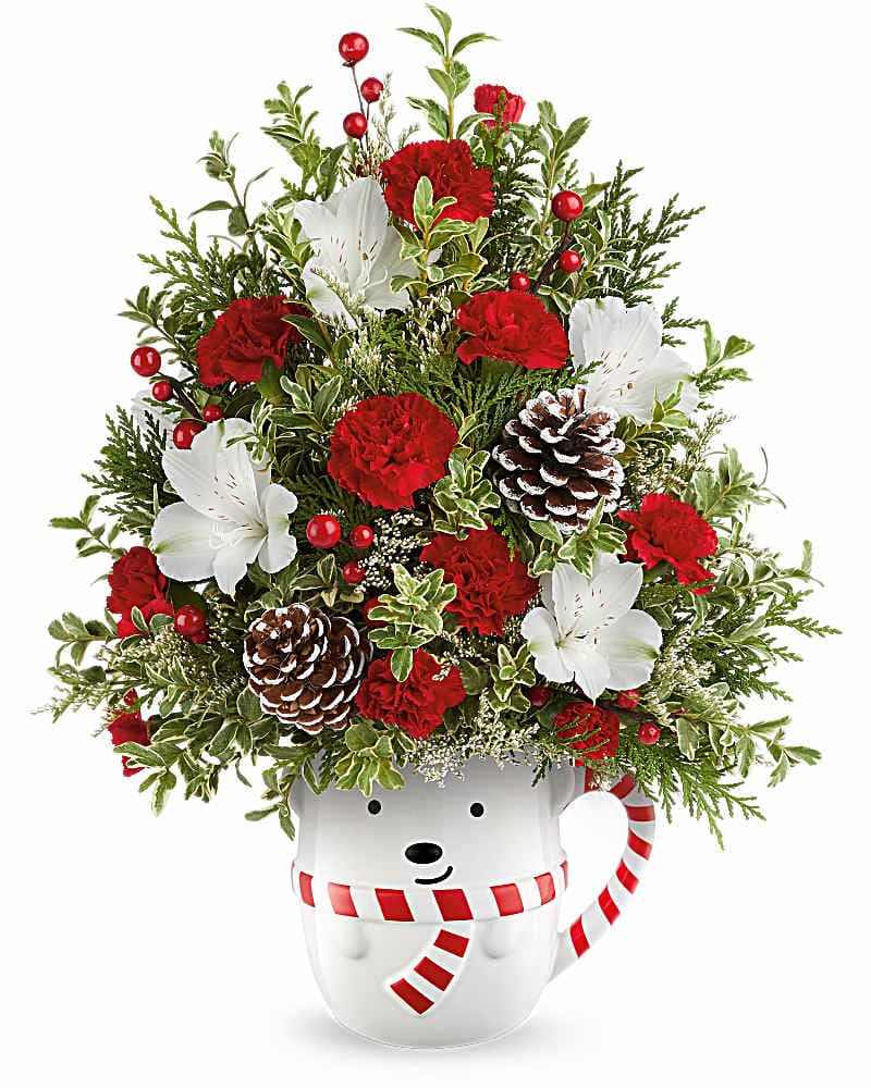 Teleflora's Send A Hug Snowy Lane Tree