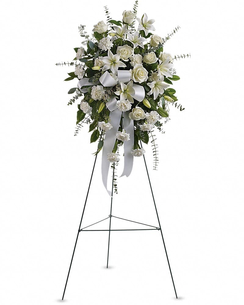 Sentiments of Serenity Spray Sympathy Arrangement