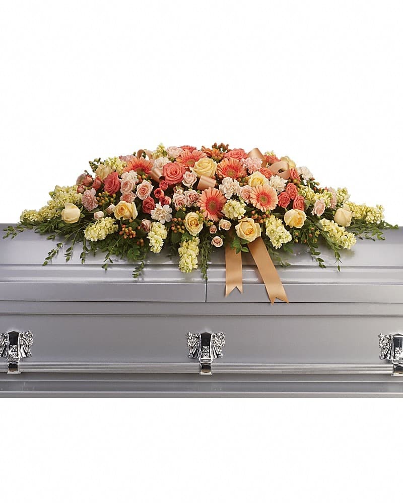 Warmest Remembrance Casket Spray Sympathy Arrangement