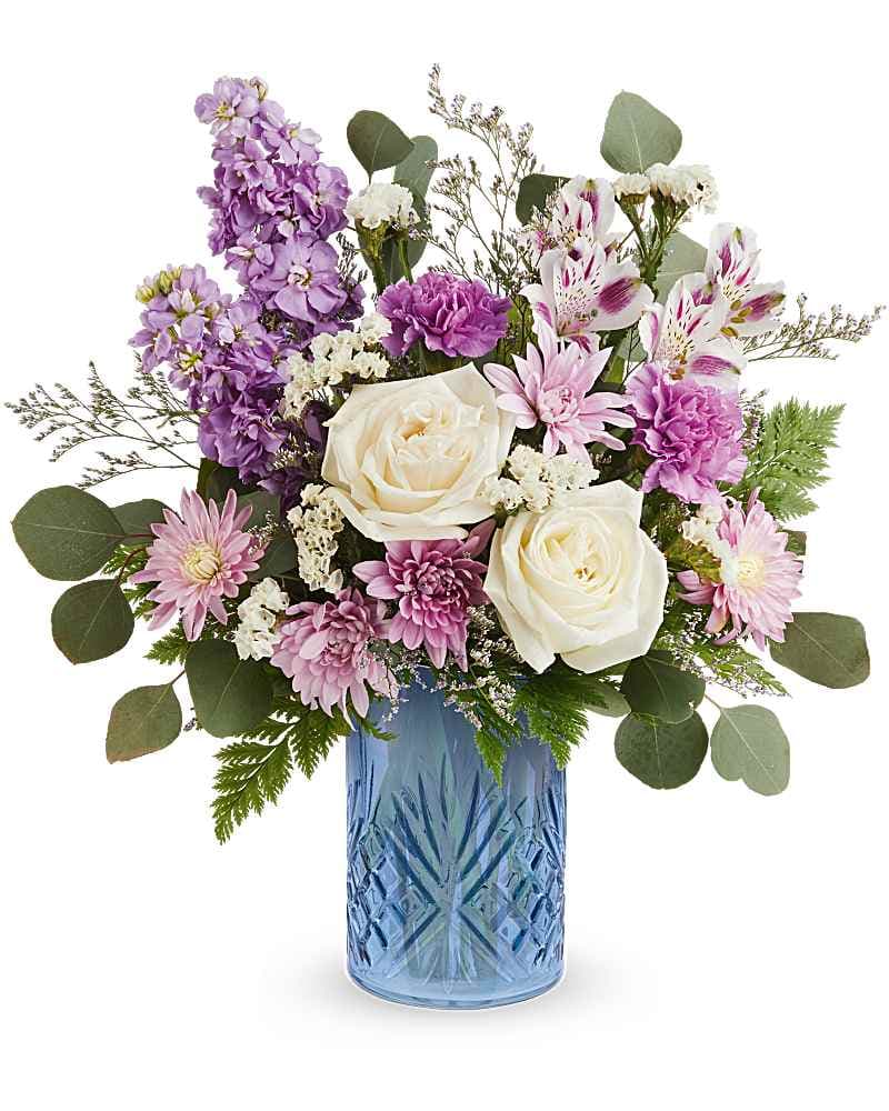 Teleflora's Blue Bliss Bouquet