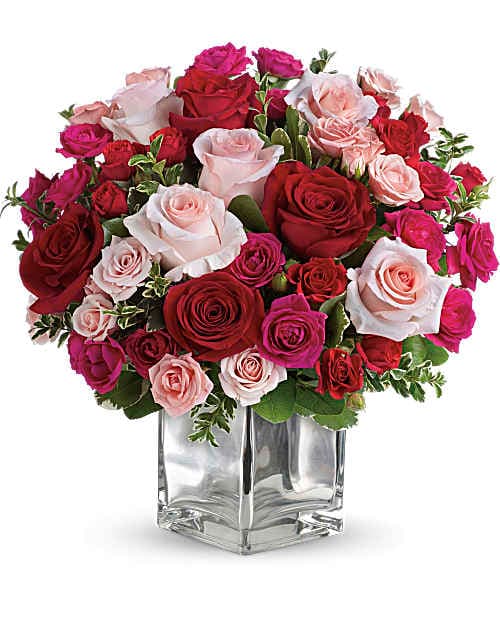 Teleflora's Love Medley Bouquet with Red Roses