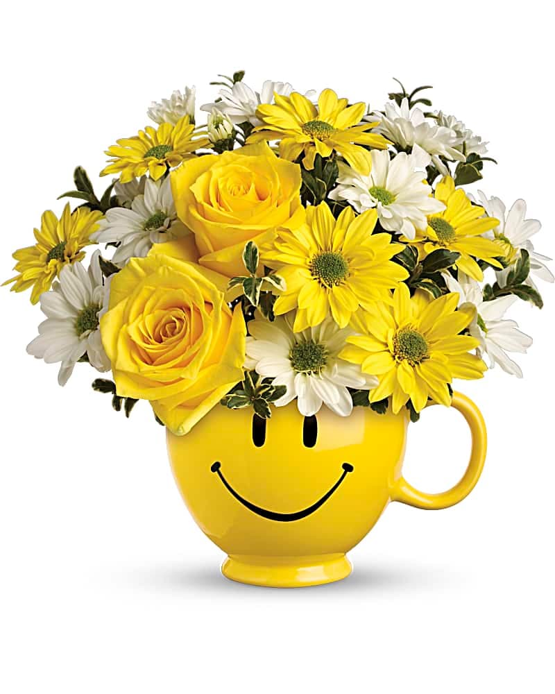 Teleflora's Be Happy® Bouquet With Roses