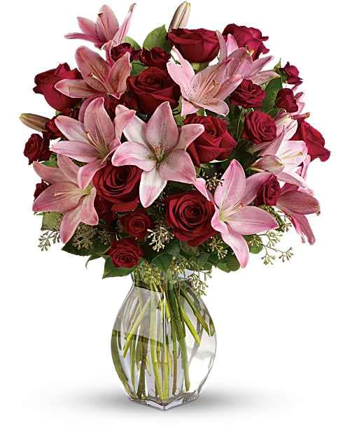 Lavish Love Bouquet with Long Stemmed Red Roses