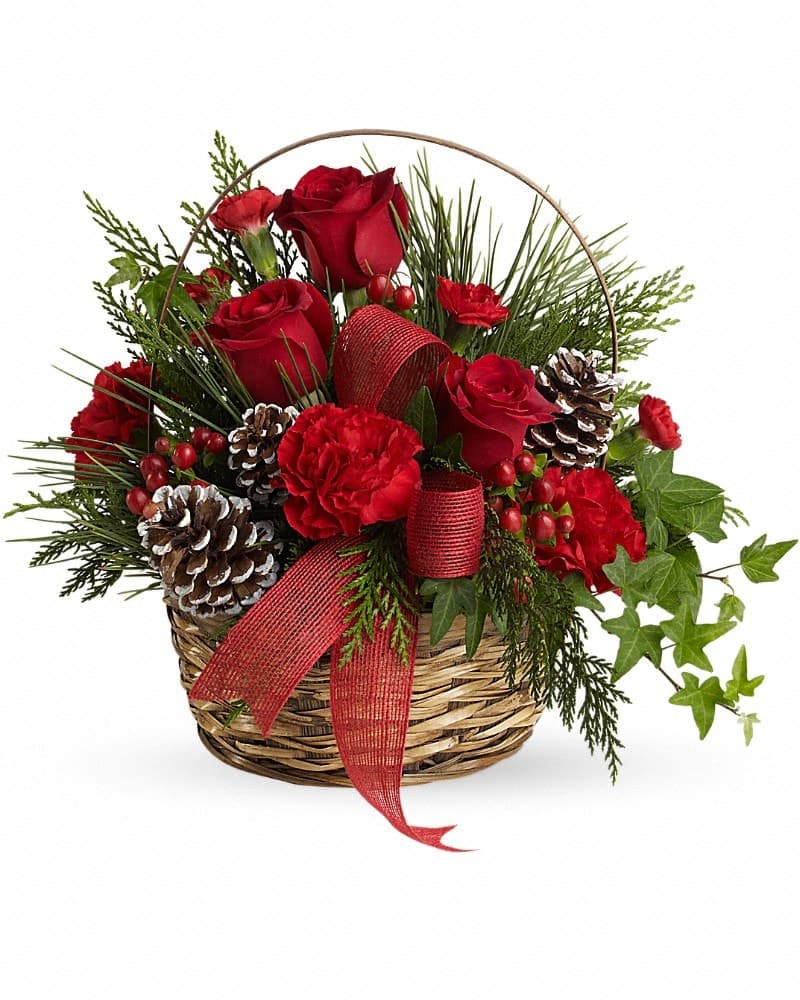 Holiday Riches Basket Arrangement