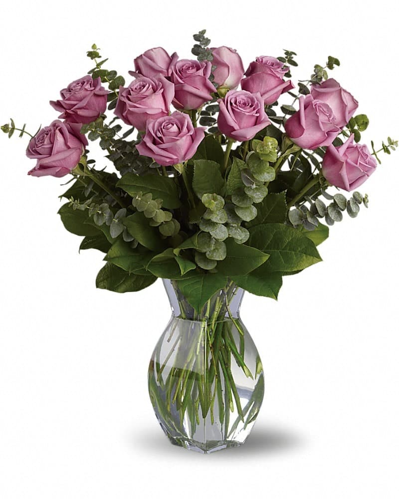 Lavender Wishes - Dozen Premium Lavender Roses Bouquet