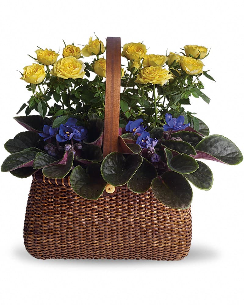 Garden To Go Basket Arrangement