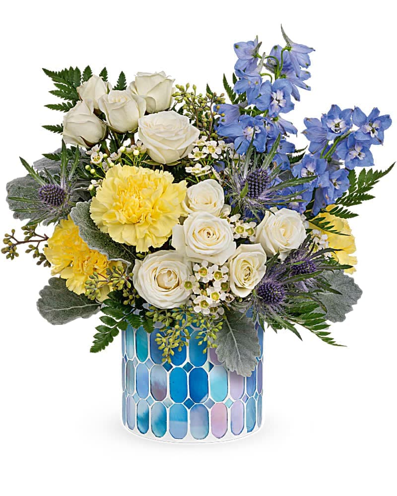 Teleflora's Dreaming Of Blue Bouquet