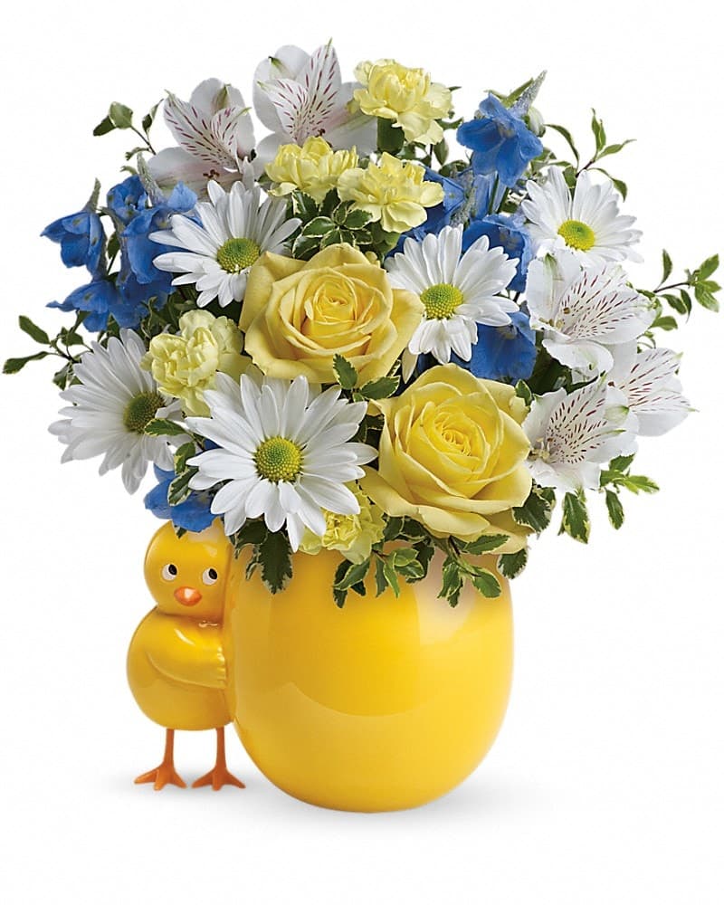 Teleflora's Sweet Peep Bouquet Baby Blue