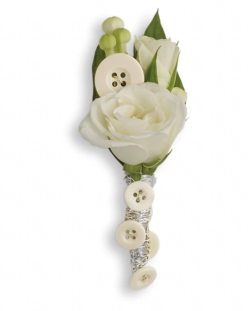 All Buttoned Up Boutonniere  Boutonniere