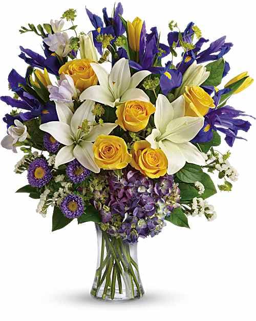 Teleflora's Floral Spring Iris Bouquet